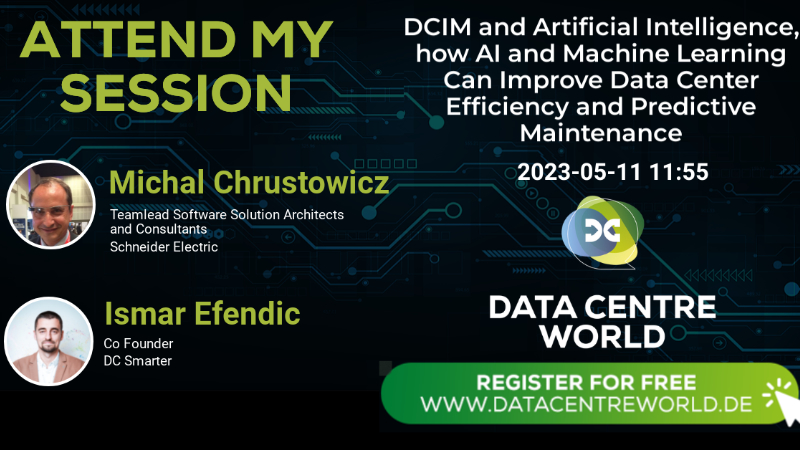 Audience at Data Center World Frankfurt learning about AI in DCIM