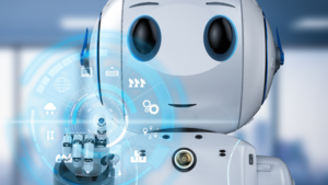 AI system offering predictive maintenance insights to data center engineers