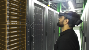 Augmented reality tool enhancing data center efficiency through predictive maintenance