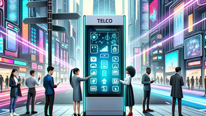 Engineers using augmented reality to monitor telco cabinets remotely.